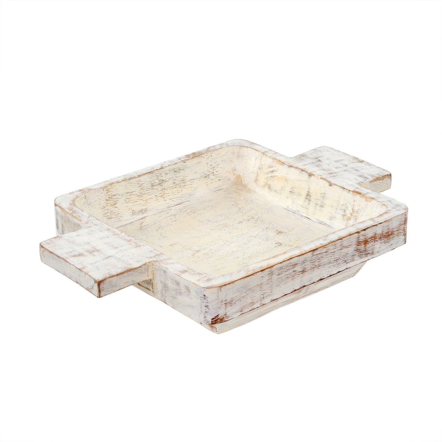 Whitewashed Dough Bowl Small