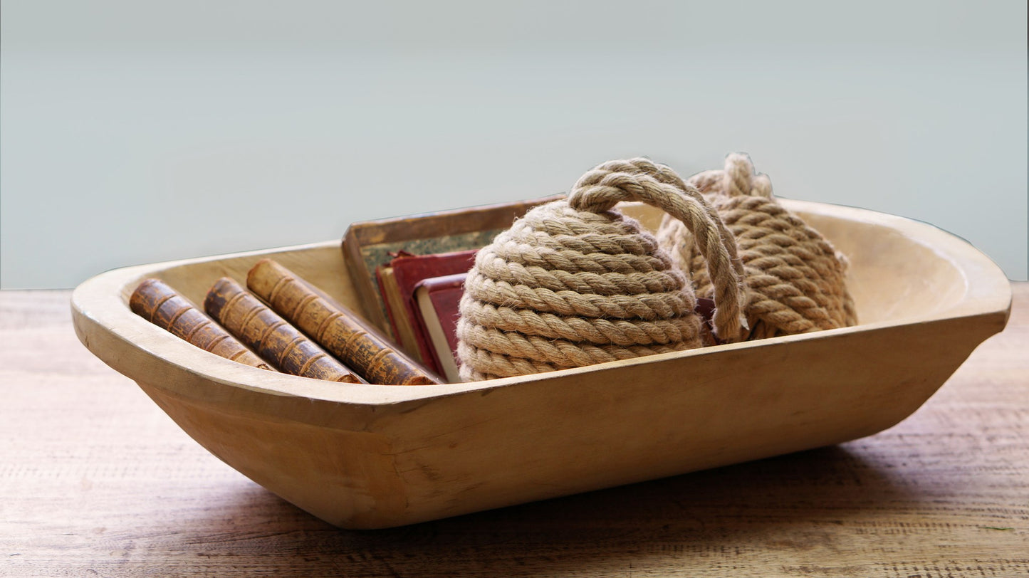 Medium Wooden Dough Bowl, Germany 1860