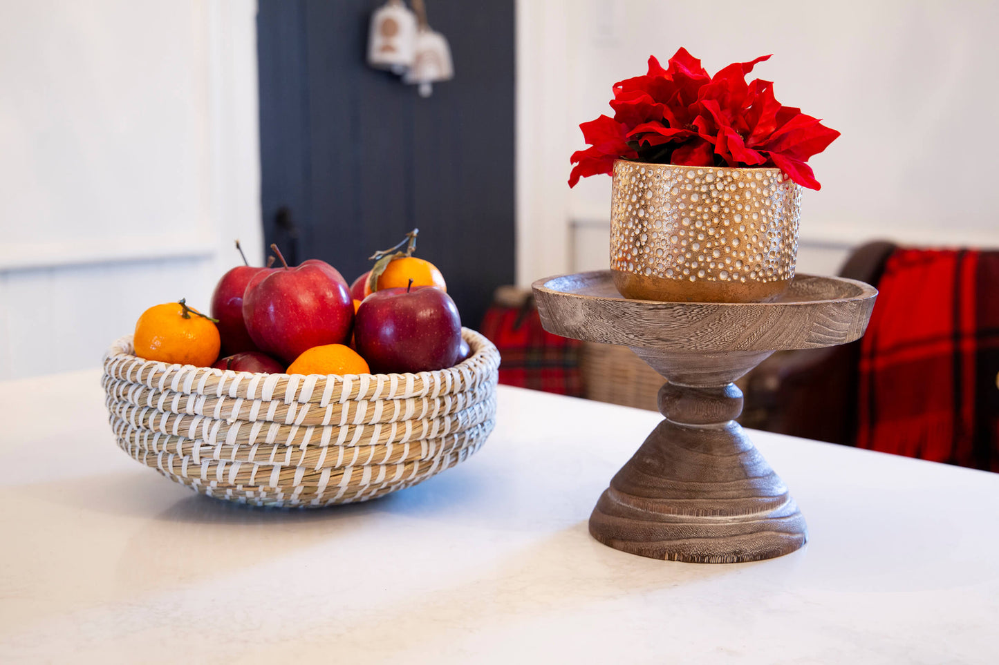 Round Wood Pedestal Large