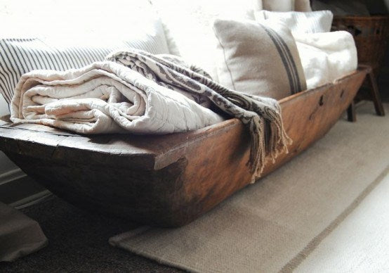 Medium Wooden Dough Bowl, Germany 1860